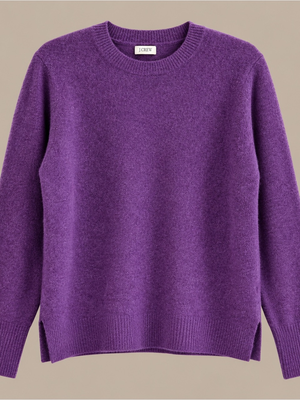 J.Crew Purple Crewneck Extra Soft Sweater